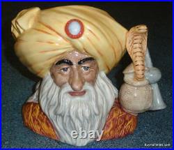 The Snake Charmer Character Toby Jug D6912 Royal Doulton Rare Collectible Gift