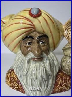 The Snake Charmer Royal Doulton D6912 Large Character Toby Jug Mug 1991 with COA