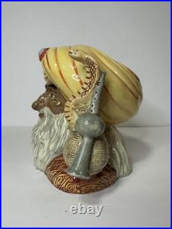 The Snake Charmer Royal Doulton D6912 Large Character Toby Jug Mug 1991 with COA