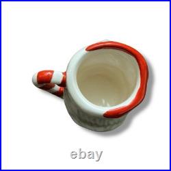 Tiny Royal Doulton Santa Claus Face Mug Candy Cane Toby Miniature 6980