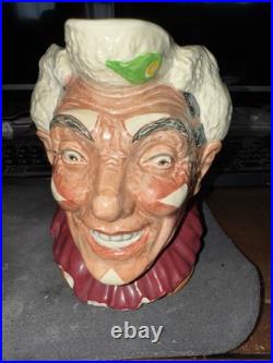 Toby Character Jug, The Clown, #D6322, 1950, Royal Doulton, Large 6 RD-1 RARE