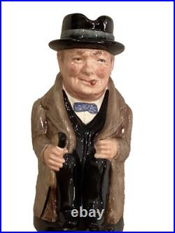 Two Large Winston Churchill Character Toby Jug s 9 Royal Doulton & Spode