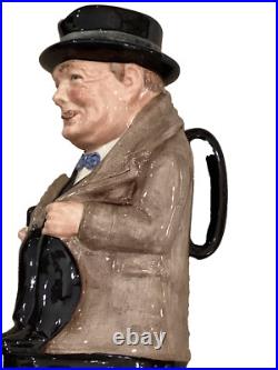 Two Large Winston Churchill Character Toby Jug s 9 Royal Doulton & Spode