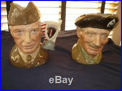 Two Royal Doulton Character Jug. General Eisenhower And General Monty Montgomery