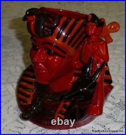 ULTRA RARE Royal Doulton The Pharaoh Figurine D7028 Toby Character Jug