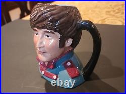 Ultra Rare Royal Doulton Mid Size Character Jug John Lennon Beatles D6725