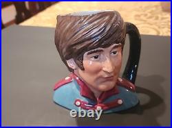 Ultra Rare Royal Doulton Mid Size Character Jug John Lennon Beatles D6725