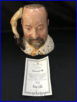 VINTAGE ROYAL DOULTON EDWARD VII D7154 Large Toby Character Jug LTD ED 132/1000