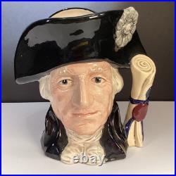 VTG 1982 Royal Doulton Character Jug GEORGE WASHINGTON D6669 250th BIRTHDAY 7.5