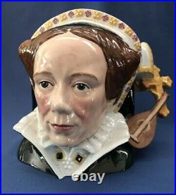 VTG 2003 Royal Doulton Classics QUEEN MARY I Character Jug D7188 withCOA 7 1/2