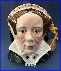 VTG 2003 Royal Doulton Classics QUEEN MARY I Character Jug D7188 withCOA 7 1/2