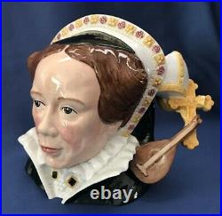 VTG 2003 Royal Doulton Classics QUEEN MARY I Character Jug D7188 withCOA 7 1/2