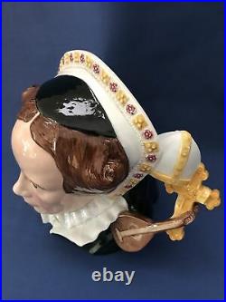 VTG 2003 Royal Doulton Classics QUEEN MARY I Character Jug D7188 withCOA 7 1/2