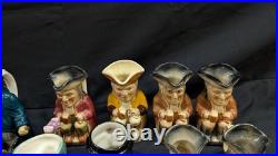 VTG Doultonville Big Collection Royal Doulton England Toby Jugs Lot of 50 Items