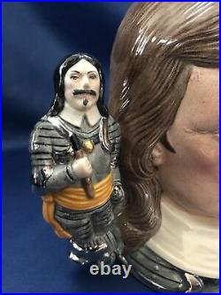 VTG Royal Doulton Character Jug OLIVER CROMWELL D6968-Dbl Handle COA 409/2500