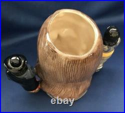 VTG Royal Doulton Character Jug OLIVER CROMWELL D6968-Dbl Handle COA 409/2500