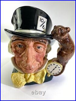 VTG Royal Doulton Character Toby Jug Large Mad Hatter 6748 #88/250 Charity DS69