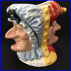 VTG Royal Doulton Character Toby Jug PUNCH & JUDY D6946 withCOA 1261/2500 7 TALL