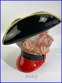 VTG Royal Doulton Chelsea Pensioner D6832 Ltd Ed 66/250 Large Jug Charity DS69