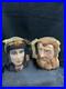 VTG Royal Doulton PAIR Two Faced TOBY CHARACTER JUGS Cleopatra, Samson Mugs 7