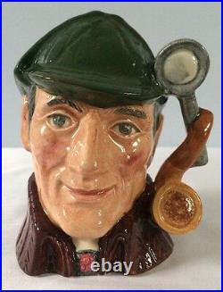 VTG Royal Doulton The Sleuth Small Character Jug D6635 Signed By Michael Doulton