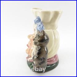 VTG THE COOK AND THE CHESHIRE CAT Royal Doulton D 6842 Large Character Toby Jug