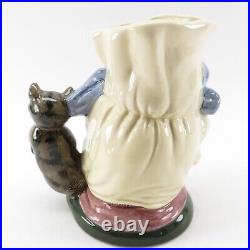 VTG THE COOK AND THE CHESHIRE CAT Royal Doulton D 6842 Large Character Toby Jug