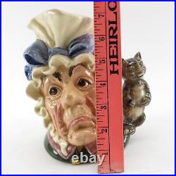 VTG THE COOK AND THE CHESHIRE CAT Royal Doulton D 6842 Large Character Toby Jug