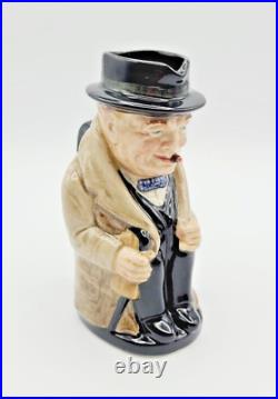 Vintage 1940 Royal Doulton 5½ Winston Churchill Prime Minister Jug