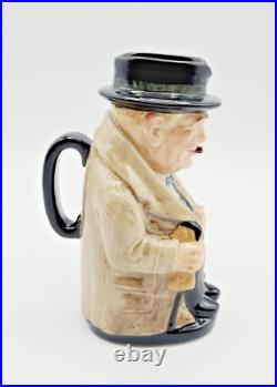 Vintage 1940 Royal Doulton 5½ Winston Churchill Prime Minister Jug