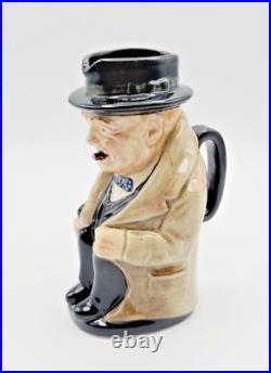 Vintage 1940 Royal Doulton 5½ Winston Churchill Prime Minister Jug