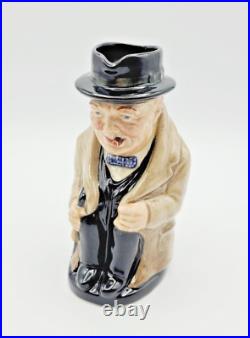 Vintage 1940 Royal Doulton 5½ Winston Churchill Prime Minister Jug