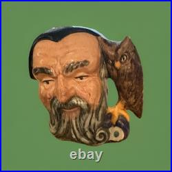 Vintage 1959 Royal Doulton Character MERLIN 4 Toby Mug JUG D. 6536