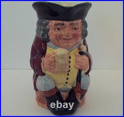 Vintage 1965 ROYAL DOULTON 6.25 Jolly Toby n Blue CHARACTER JUG Mint Condition