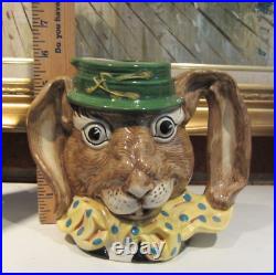 Vintage 1988 Royal Doulton The March Hare D6776 Character Toby Jug 5-7/8 Tall