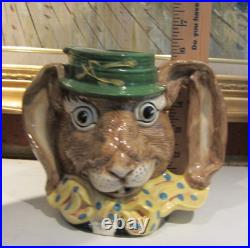 Vintage 1988 Royal Doulton The March Hare D6776 Character Toby Jug 5-7/8 Tall