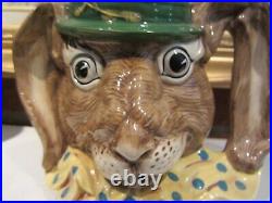 Vintage 1988 Royal Doulton The March Hare D6776 Character Toby Jug 5-7/8 Tall