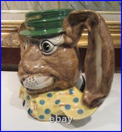 Vintage 1988 Royal Doulton The March Hare D6776 Character Toby Jug 5-7/8 Tall