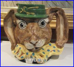 Vintage 1988 Royal Doulton The March Hare D6776 Character Toby Jug 5-7/8 Tall