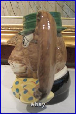Vintage 1988 Royal Doulton The March Hare D6776 Character Toby Jug 5-7/8 Tall