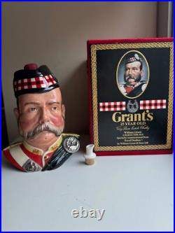 Vintage Boxed Large Royal Doulton WILLIAM GRANT Character Jug with Pour Spout, COA