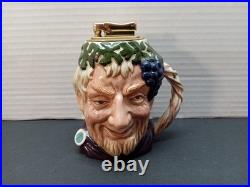 Vintage Character Jug Bacchus Table Lighter (Small) Royal Doulton D6505 Eng