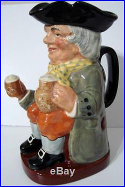 Vintage Happy John Toby Character Mug Jug 8 1/2 A Mark Royal Doulton England