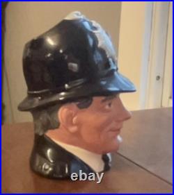 Vintage Large Royal Doulton Toby Mug. The London Bobby. D6744 1985. 7 Tall