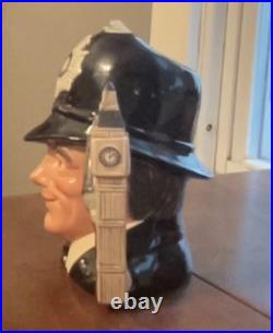 Vintage Large Royal Doulton Toby Mug. The London Bobby. D6744 1985. 7 Tall