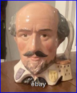 Vintage Large Royal Doulton Toby Mug. William Shakespeare. D6689 1982