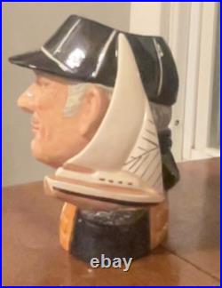 Vintage Large Royal Doulton Toby Mug. Yachman. D6626 1970. 8 Tall. Rare