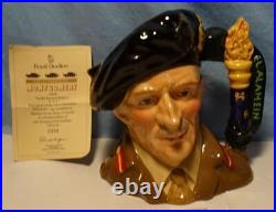 Vintage ROYAL DOULTON CHARACTER JUG Field Marshall Montgomery EXC w COA