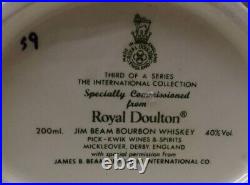 Vintage ROYAL DOULTON Captain Cook LIQUOR JUG w BEAM Label- hard to find