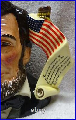 Vintage ROYAL DOULTON President ABRAHAM LINCOLN CHARACTER JUG EXC